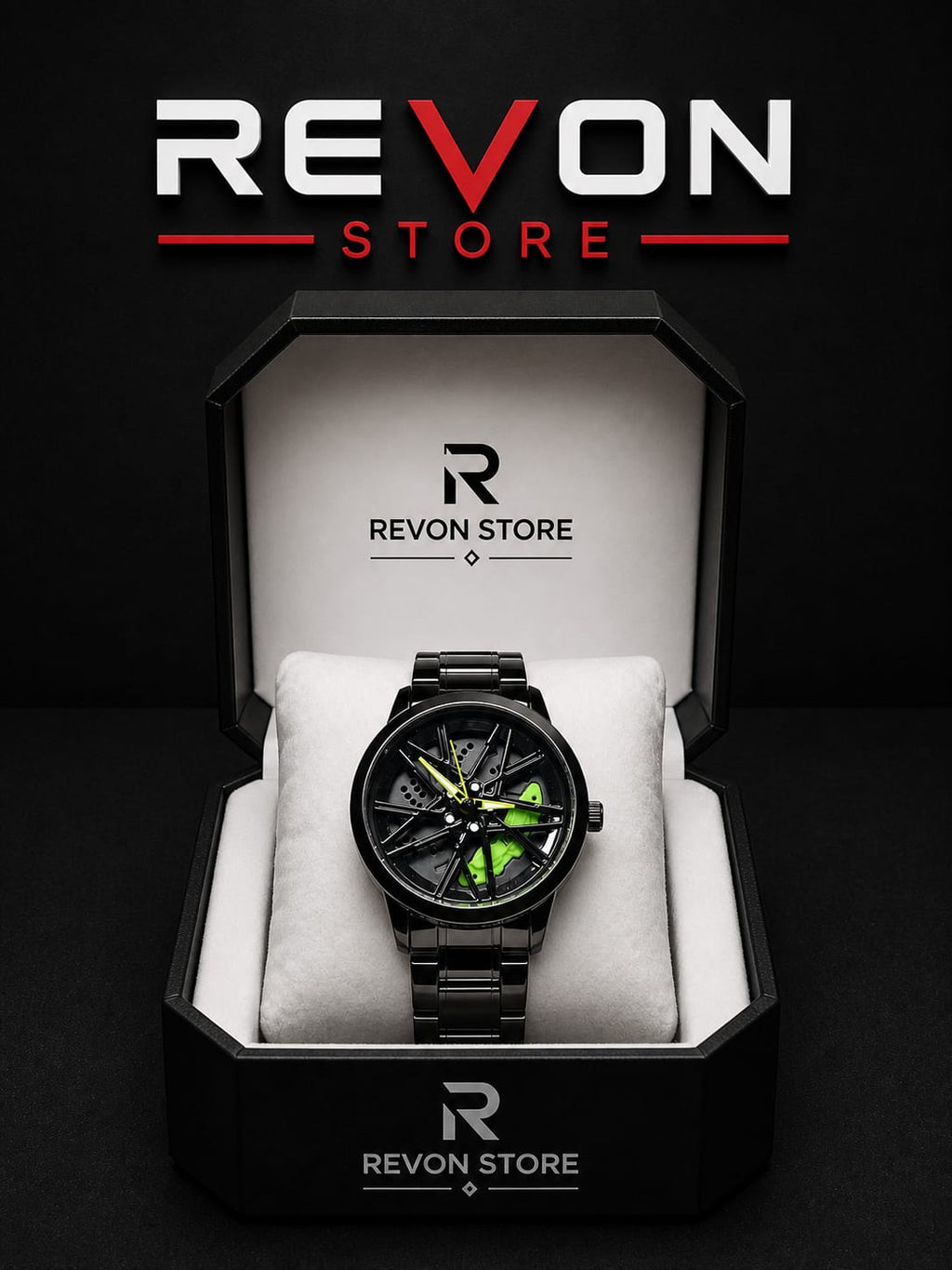 Men's Luxury Rotating Car Rim Watch