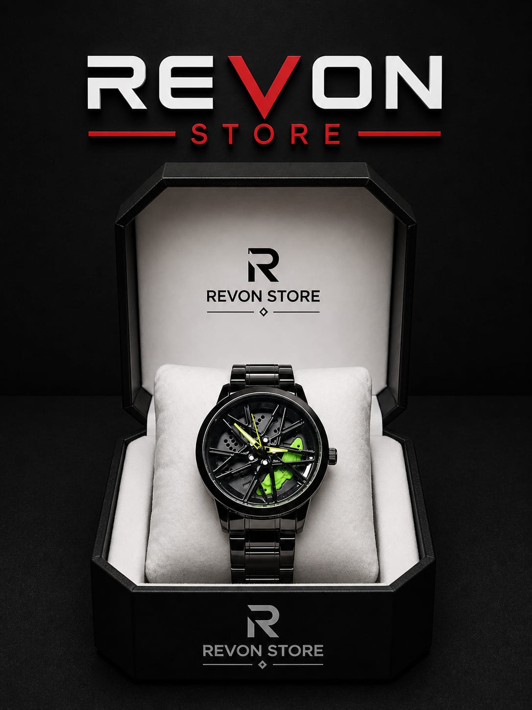 Men's Luxury Rotating Car Rim Watch
