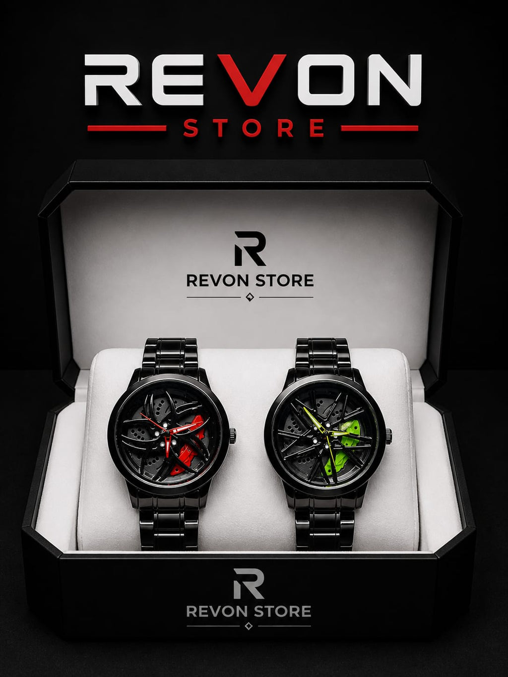 Men's Luxury Rotating Car Rim Watch