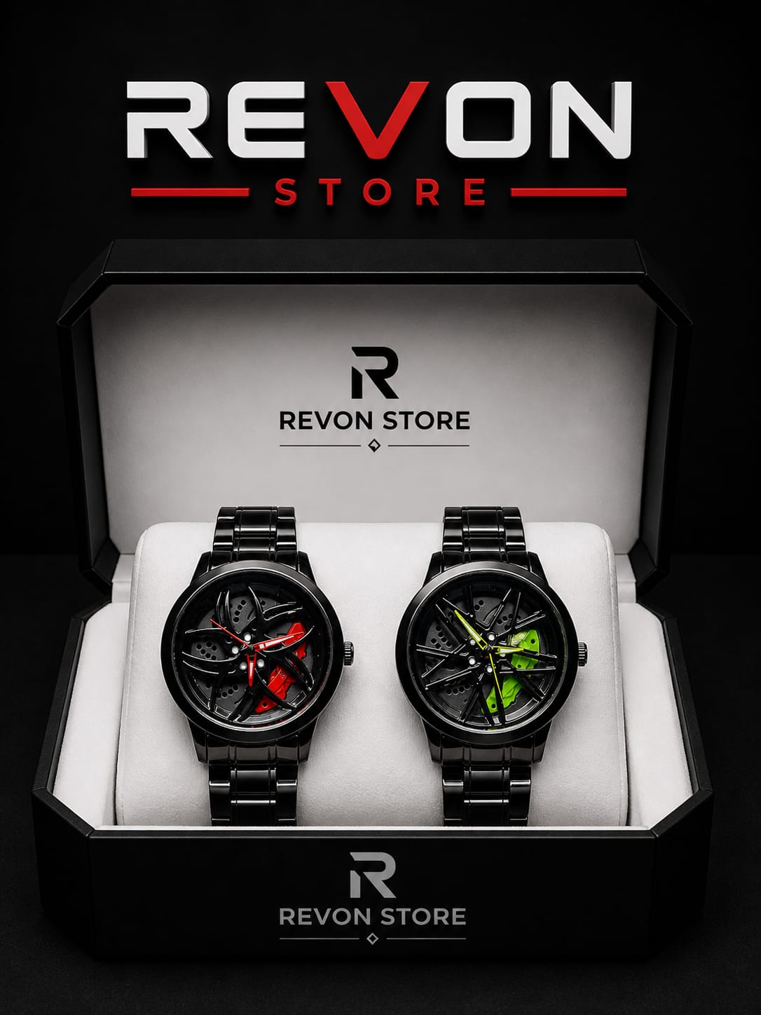 Men's Luxury Rotating Car Rim Watch