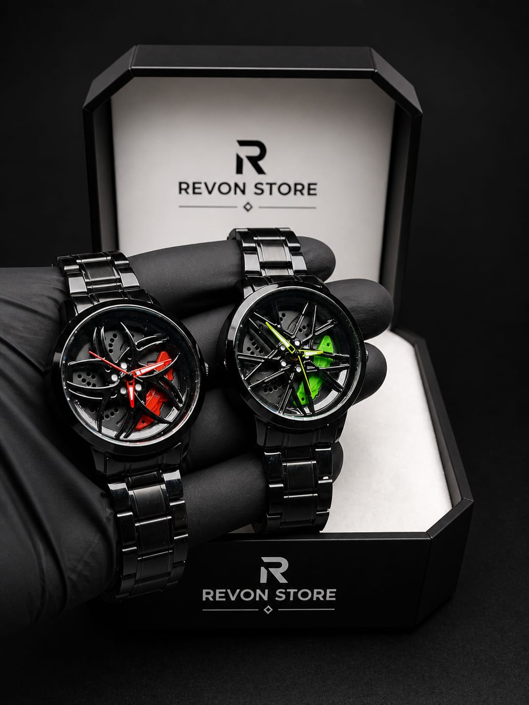 Men's Luxury Rotating Car Rim Watch