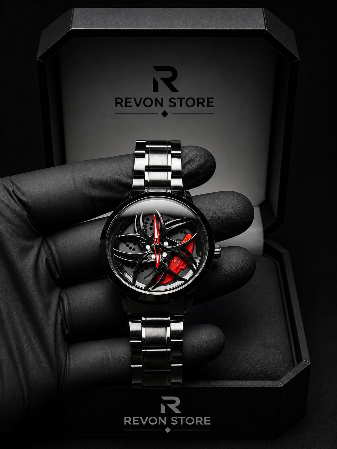 Men's Luxury Rotating Car Rim Watch