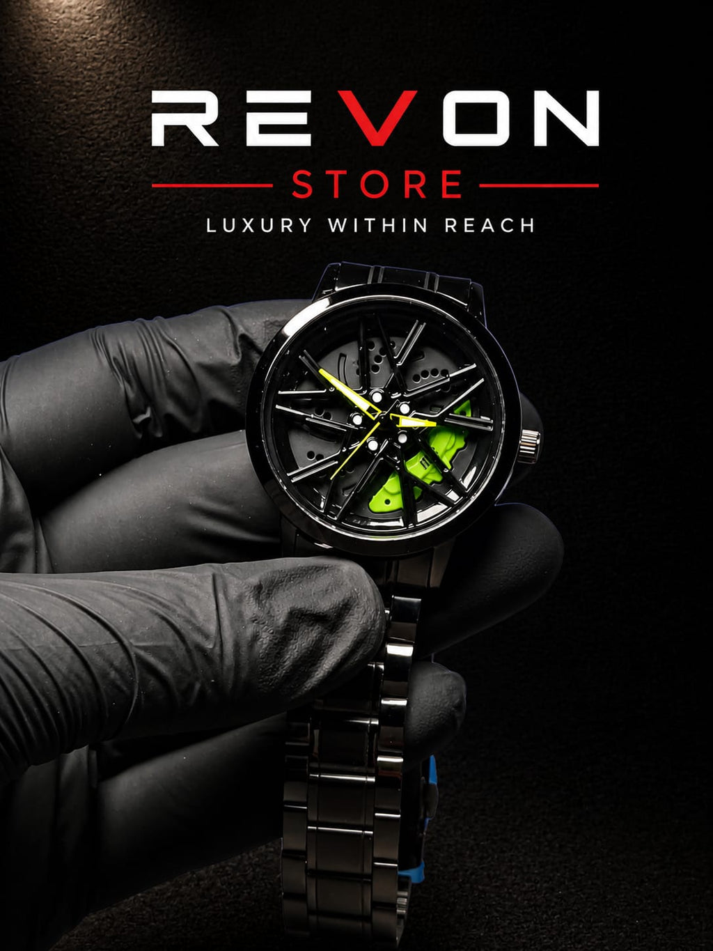 Men's Luxury Rotating Car Rim Watch